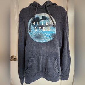Hollister Hoodie, Blue, Size M, Only Worn Once